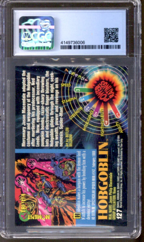 1994 Hobgoblin Marvel Universe Series V Fleer #127 CGC 9.5 *4149736006*