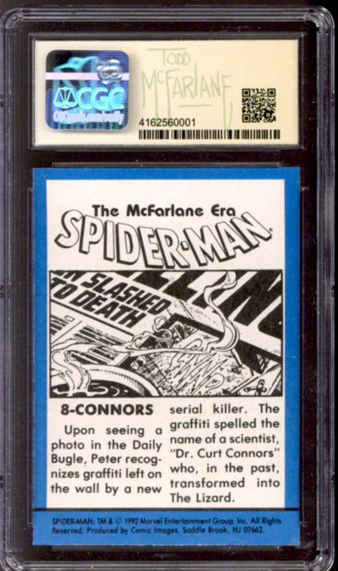 1992 Connors Spider-Man: The McFarlane Era Comic Images #8 CGC 8.5 *4162560001* Signature Series Signed by Todd McFarlane