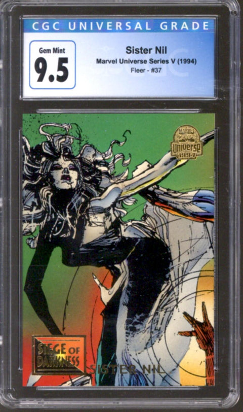 1994 Sister Nil Marvel Universe Series V Fleer #37 CGC 9.5 *4175734050*