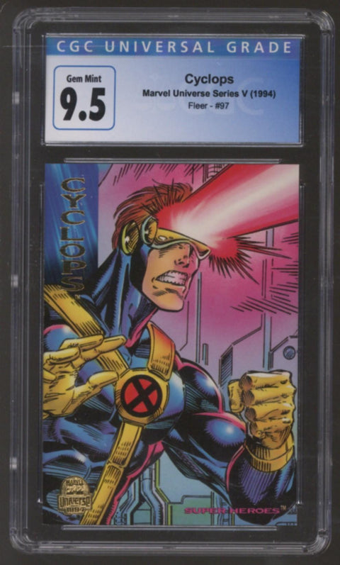 1994 Cyclops Marvel Universe Series V Fleer #97 CGC 9.5 *4175734113*