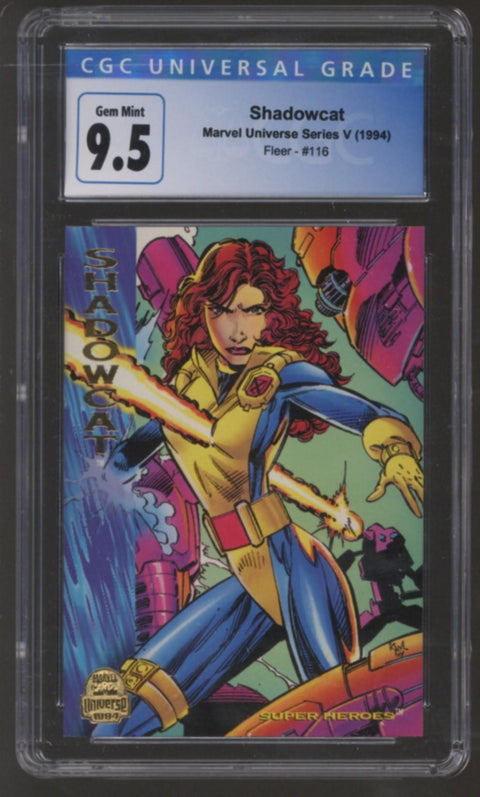 1994 Shadowcat Marvel Universe Series V Fleer #116 CGC 9.5 *4175734127*