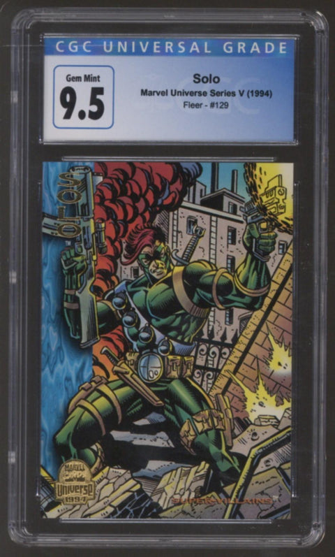 1994 Solo Marvel Universe Series V Fleer #129 CGC 9.5 *4175734142*