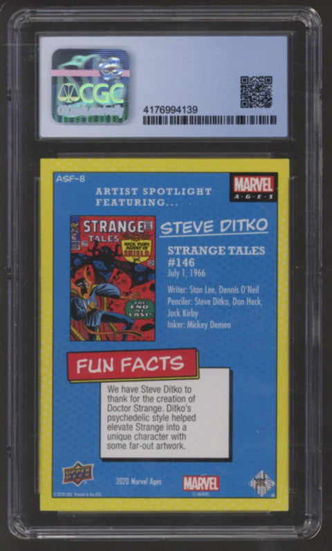 2020 Strange Tales #146 Marvel Ages Decades Upper Deck - #ASF-8 Artist Spotlight featuring Steve Ditko CGC 9.5 *4176994139*