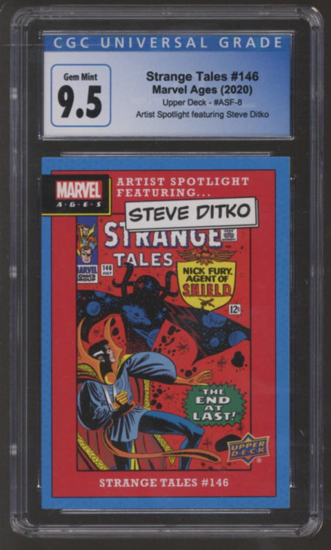 2020 Strange Tales #146 Marvel Ages Decades Upper Deck - #ASF-8 Artist Spotlight featuring Steve Ditko CGC 9.5 *4176994139*