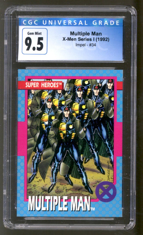 1992 Multiple Man X-Men Series I Impel #34 CGC 9.5 *4200497076*
