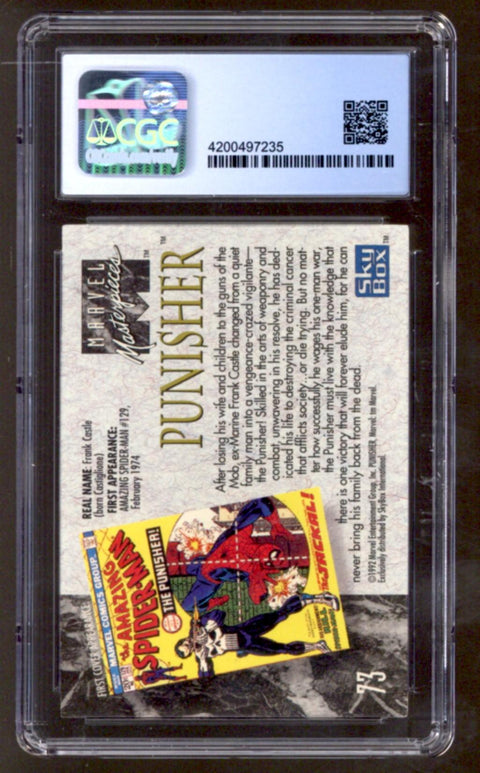 1992 Punisher Marvel Masterpieces SkyBox #73 CGC 9.5 *4200497235*