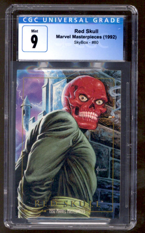 1992 Red Skull Marvel Masterpieces SkyBox #80 CGC 9.0 *4200497243*