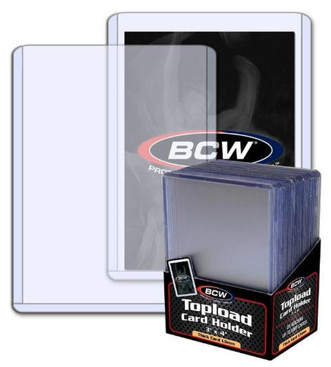 BCW 3x4 Thick 59pt. Toploader 25-Count Pack