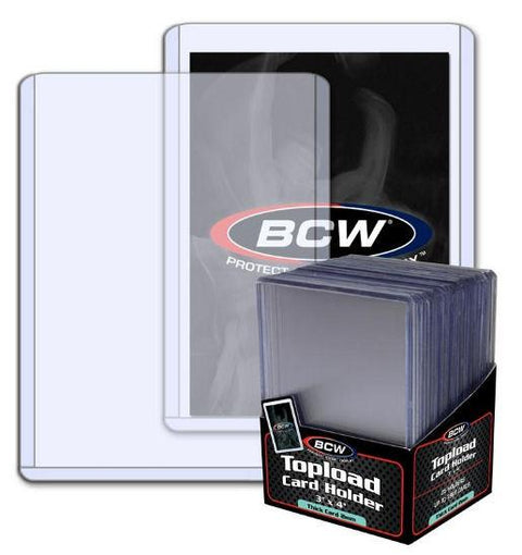 BCW 3x4 Thick 79pt. Toploader 25-Count Pack