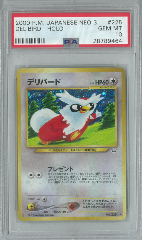 Pokemon Neo Revelation Japanese Delibird PSA 10 GEM MINT