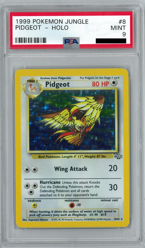 Pokemon Jungle Pidgeot 8/64 PSA 9