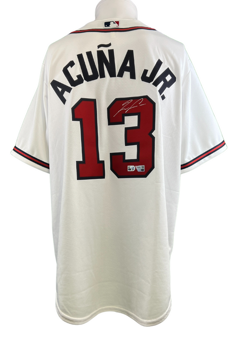 Ronald Acuna Jr. Autographed Nike Home Atlanta Braves MLB Jersey