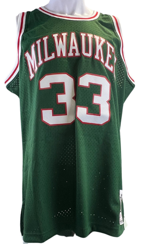 Kareem Abdul-Jabbar Autographed 1996/97 Milwaukee Bucks Mitchell & Ness Jersey