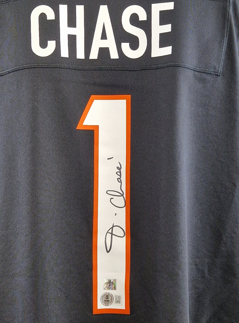 Ja'Marr Chase #1 Autographed Cincinnati Bengals Nike Jersey