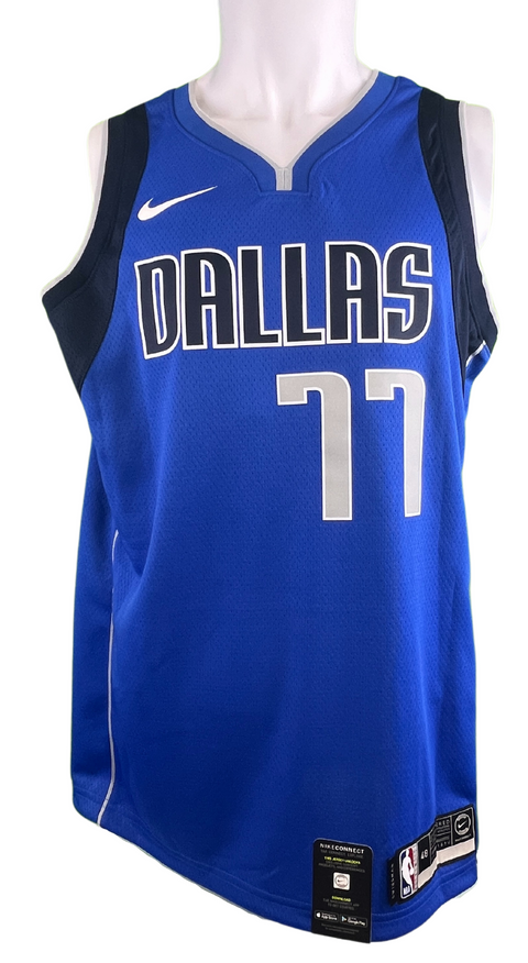 Luka Doncic Autographed Dallas Mavericks Blue Nike Jersey