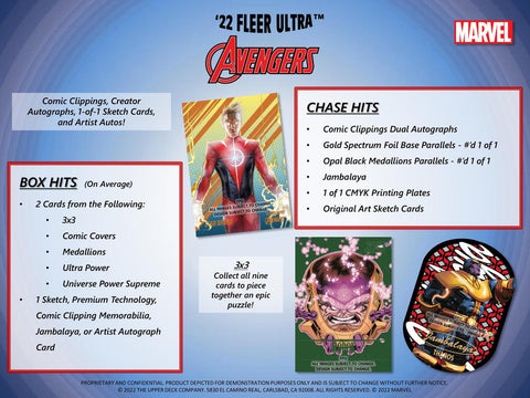 Marvel Fleer Ultra Avengers Hobby (Upper Deck 2022)