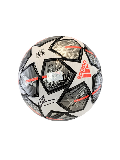 Dennis Bergkamp Autographed Adidas UEFA Champions League Soccer Ball