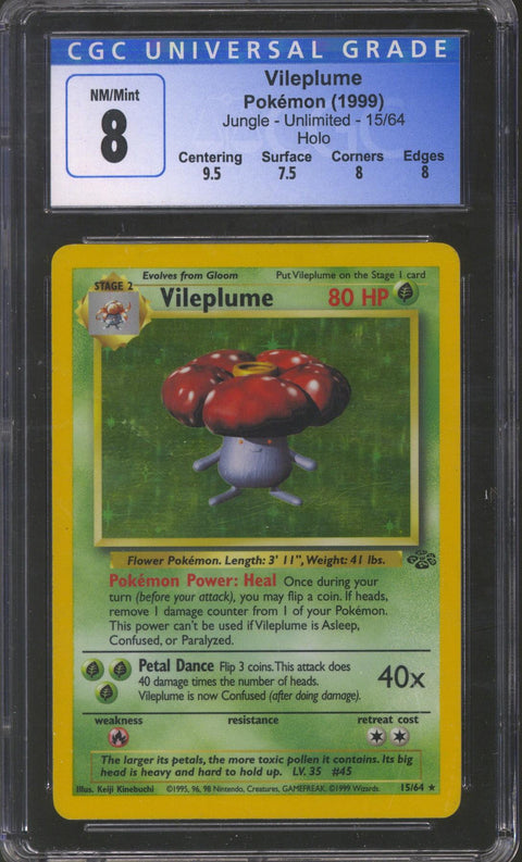 Pokemon Jungle Vileplume 15/64 CGC 8