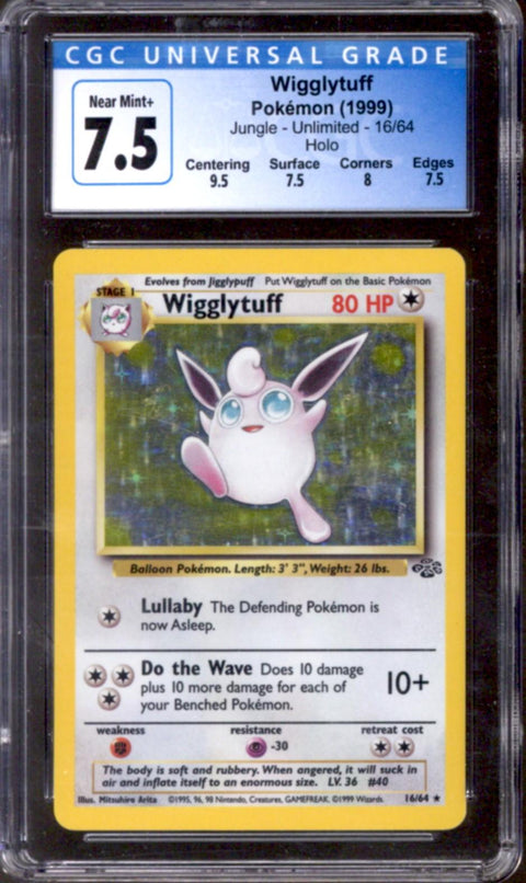 Pokemon Jungle Wigglytuff 16/64 CGC 7.5