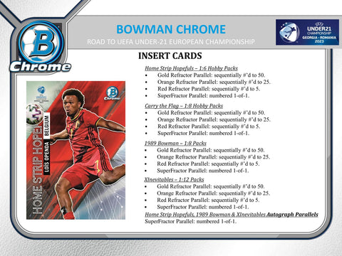 2022 Bowman Chrome Road to UEFA Under-21 European Championship Soccer Hobby