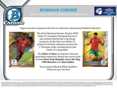 2022 Bowman Chrome Road to UEFA Under-21 European Championship Soccer LITE