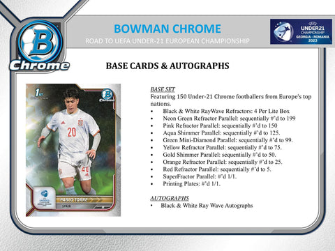 2022 Bowman Chrome Road to UEFA Under-21 European Championship Soccer LITE