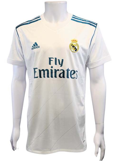 Karim Benzema #9 Autographed Adidas Real Madrid White & Green Jersey