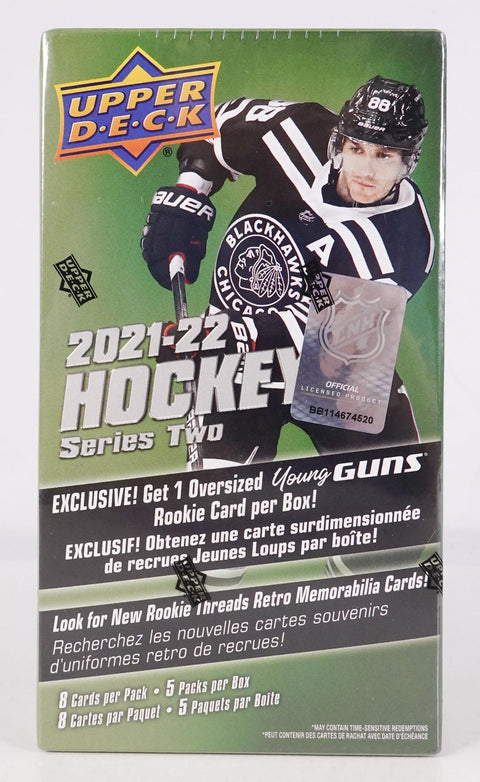 2021/22 Upper Deck Series 2 Hockey 5-Pack Blaster (Oversized Young Guns!)