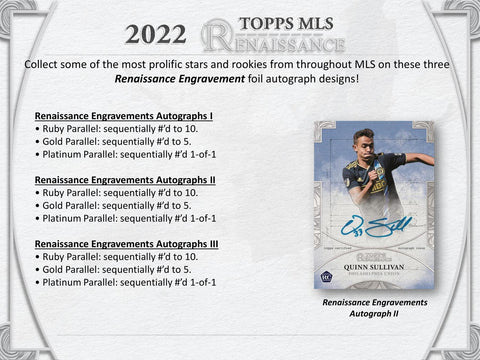 2022 Topps MLS Major League Soccer Renaissance Hobby