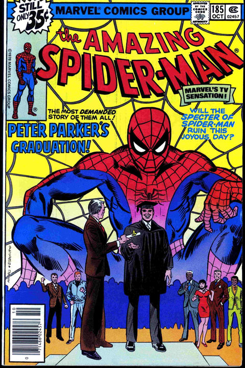 Amazing Spider-Man #185 Newsstand VF+