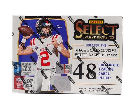 2022 Panini Select Draft Picks Football Mega (White Lazer Prizms!)