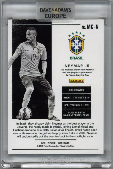 2016/17 Panini Noir Neymar Jr Auto Card #MC-N 23/25