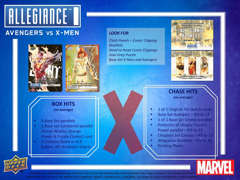 Marvel Allegiance: Avengers VS X-Men Hobby (Upper Deck 2023)