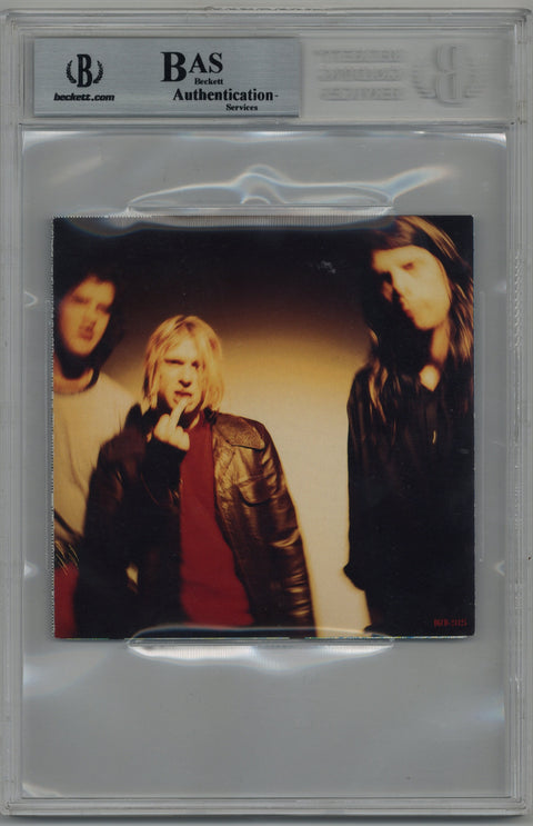 Nirvana Nevermind CD Booklet Autographed Dave Grohl, Krist Novoselic, & Butch Vig