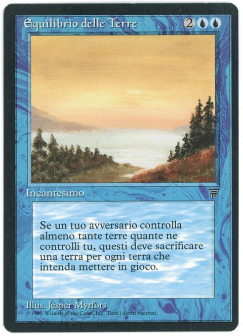 1995 Magic the Gathering Legends Land Equilibrium Italian