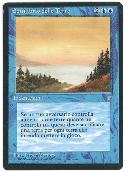 1995 Magic the Gathering Legends Land Equilibrium Italian