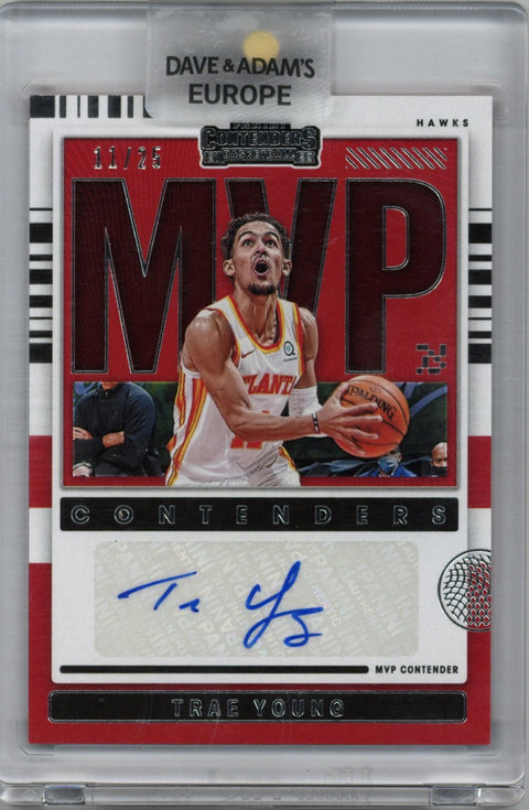 2021/22 Panini Contenders Trae Young MVP Auto Card #MVP-TYG 11/25