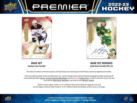 2022/23 Upper Deck Premier Hockey Hobby