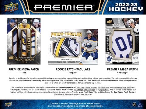 2022/23 Upper Deck Premier Hockey Hobby