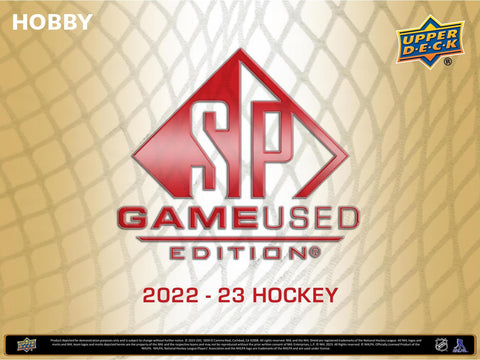 2022/23 Upper Deck SP Game Used Hockey Hobby