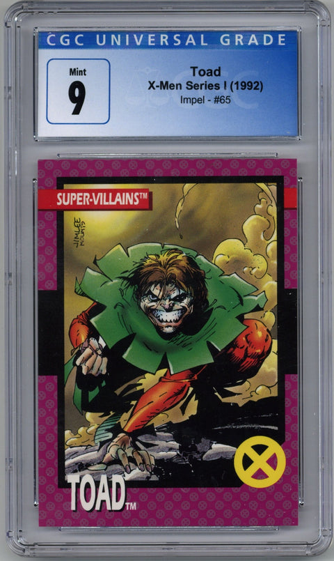 1992 Toad X-Men Series I Impel #65 CGC 9.0 *4200497141*