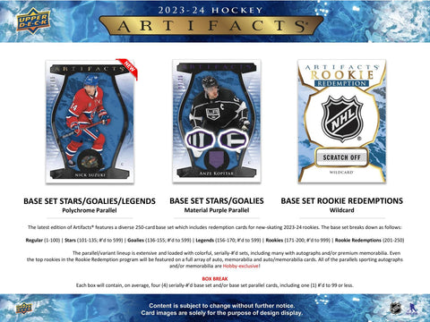 2023/24 Upper Deck Artifacts Hockey Hobby