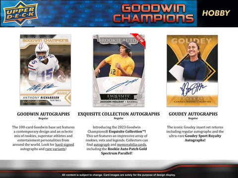 2023 Upper Deck Goodwin Champions CDD Exclusive Hobby