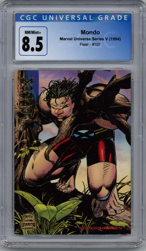 1994 Mondo Marvel Universe Series V Fleer #107 CGC 8.5 *4175734122*