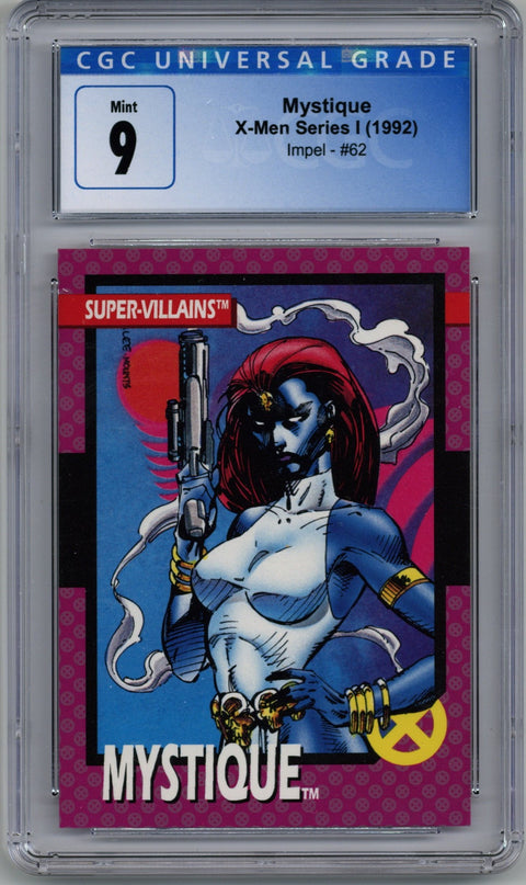 1992 Mystique X-Men Series I Impel #62 CGC 9 *4200497133*