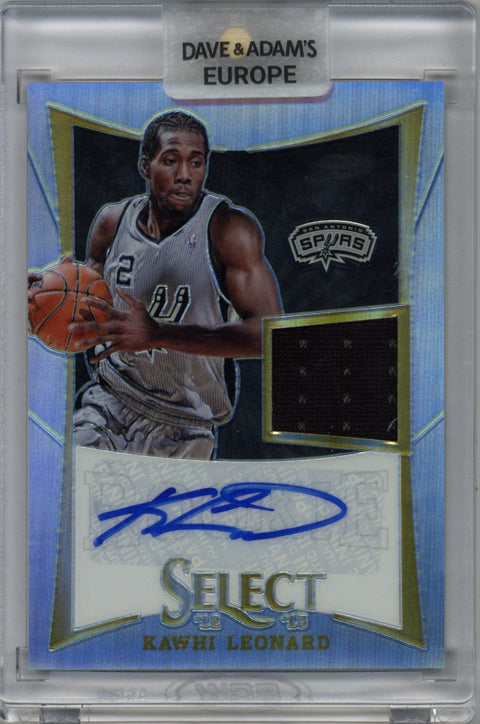 2012/13 Panini Select Kawhi Leonard Jersey Autograph - Prizm Card #250 037/199