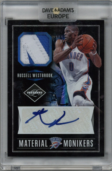 2011/12 Panini Limited Russell Westbrook Patch Auto Card #6 5/5