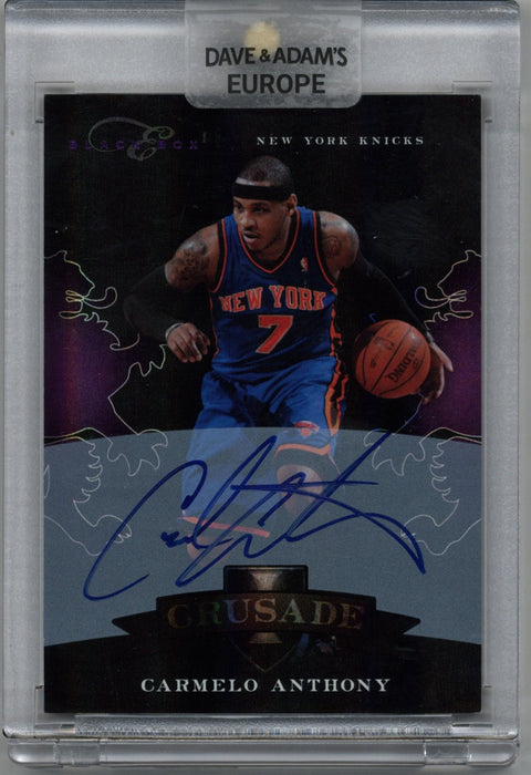 2011 Panini Crusade Carmelo Anthony Auto Card #7 5/5