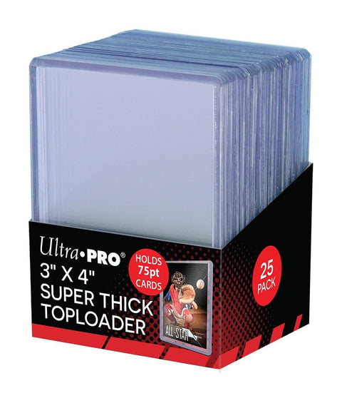 Ultra Pro 3x4 Super Thick 75pt. Toploaders 1000 Count Case