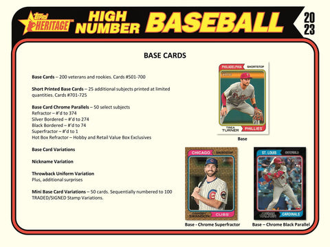 2023 Topps Heritage High Number Baseball 8-Pack Blaster